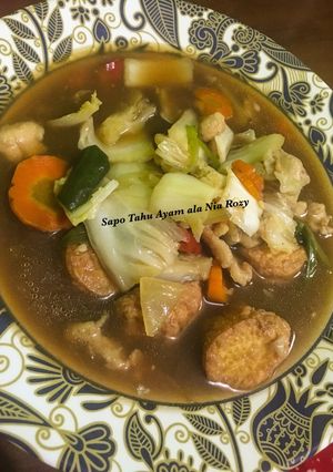 Foto resep Sapo Tahu Ayam