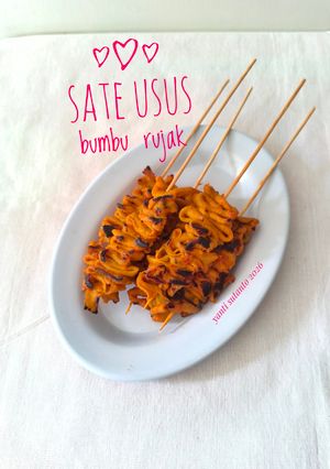 Foto resep Sate Usus Bumbu Rujak