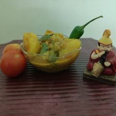 A picture of Aloo sabji.