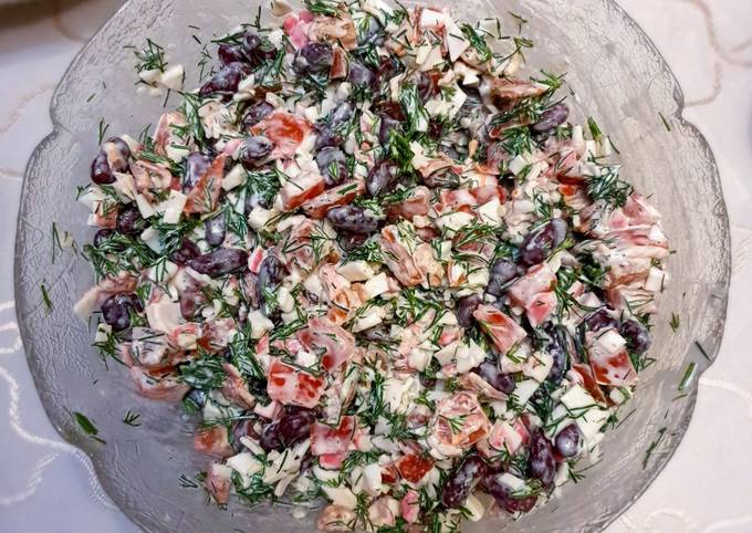 Салат с фасолью 🥗
