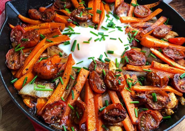 Solomillos de pollo en sartén de hierro fundido