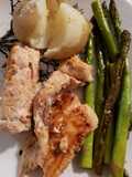 One pan salmon & asparagus
