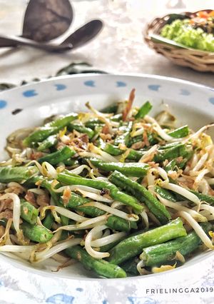 Foto resep Tumis taoge kacang panjang ikan asin