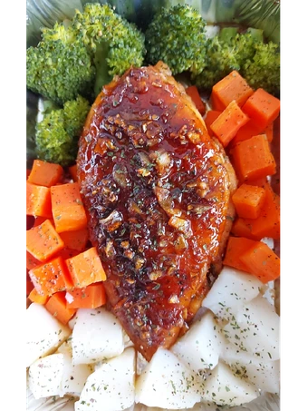 Langkah Mudah untuk Membikin Resep Honey Butter Garlic Chicken and Veggies yang Lezat Sekali Anti Ribet, Lezat Sekali