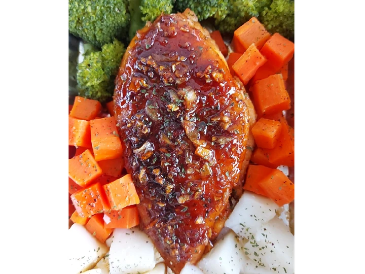 Langkah Mudah untuk Membikin Resep Honey Butter Garlic Chicken and Veggies yang Lezat Sekali Anti Ribet, Lezat Sekali