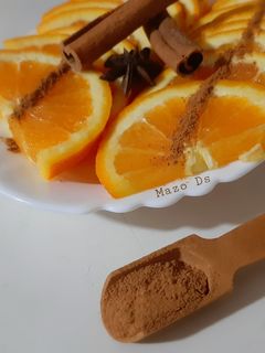 صورة لوصفة برتقال بالقرفة وماء الزهر 🍊