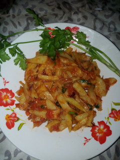 A picture of Chips masala.