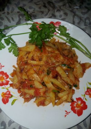 A picture of Chips masala.