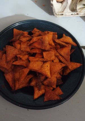 Una foto de Nachos caseros