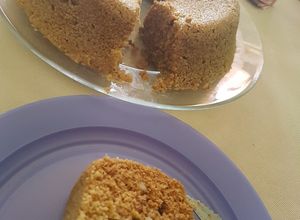Una foto de Budín de banana y avena en microondas🍌