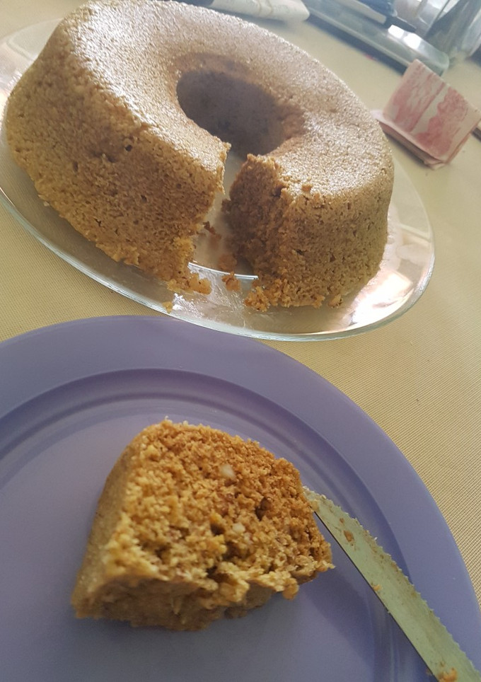 Una foto de Budín de banana y avena en microondas🍌