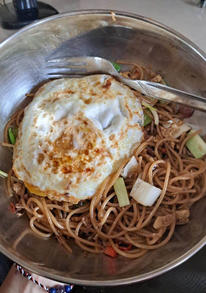 Foto resep Mie goreng dengan spageti