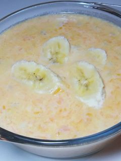 Фото Тыквенная каша с рисом и бананом на молоке!!!.