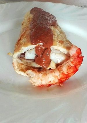 Una foto de Tortilla rellena de pescado