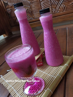 Foto resep Smoothies Pisang Buah Naga Oatmeal