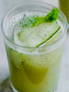 A picture of Aloe Vera Cucumber 🥒 Juice.