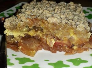 Una foto de Crumble de Manzanas