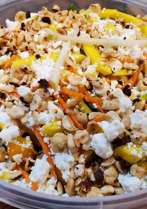 A picture of Mango & Pear summer salad.