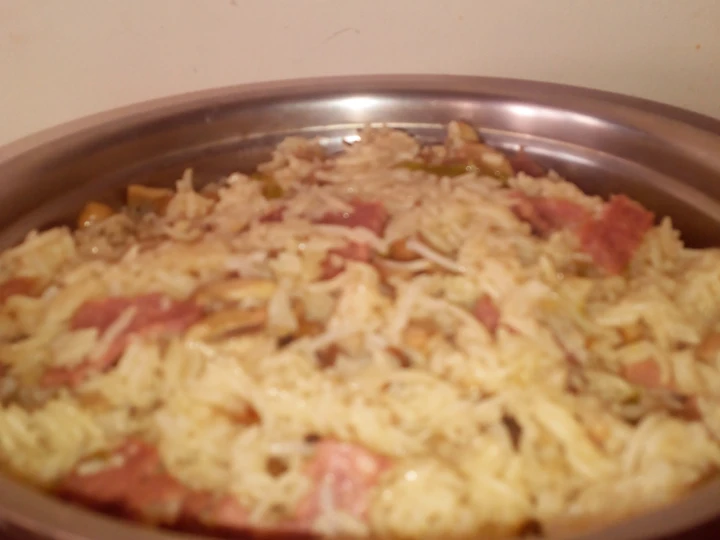 Easy Steps to Make Recipe Ham, mushroom &amp;amp; Rice-quicky lunch that is Really Delicious, Addictive}