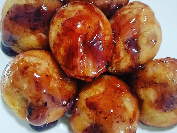 Anti Ribet, Bikin Bola bola pisang ambon dgn fla blueberry Anti Gagal