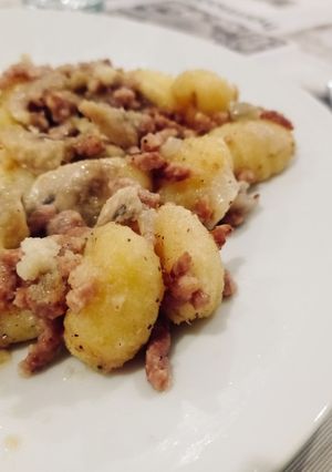 Una foto de Ñoquis a la carbonara en 15 minutos en olla GM
