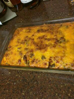 A picture of Bacon Cheeseburger Casserole.