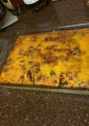 A picture of Bacon Cheeseburger Casserole.