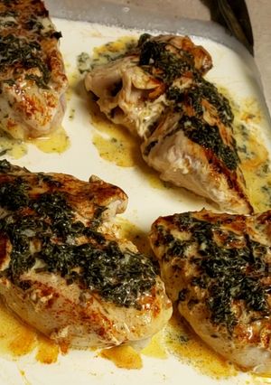 A picture of Parsley Garlic-Butter Chicken.