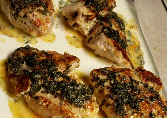 Recipe of Super Quick Homemade Parsley Garlic-Butter Chicken