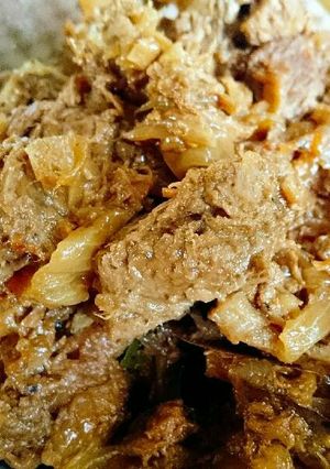 Foto de Carne de panela acebolada