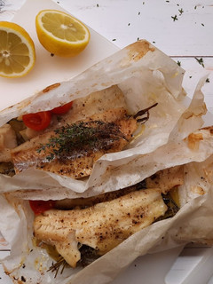 Glutén-, tej- és tojásmentes batyuban sült fűszeres hal recept fotója