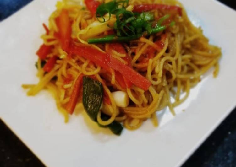 Steps to Prepare Appetizing Spicy chinese noodles