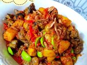 Gambar sambal goreng hati pete