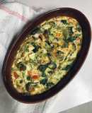 طبق فريتاتا frittata الإيطالي بالسبانخ والخضروات..~