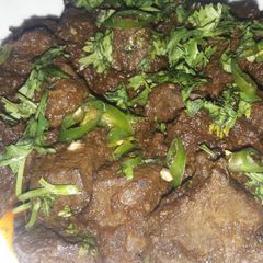 A picture of Kaleji Masala.