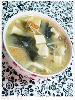 野菇味噌湯 的食譜成品照片