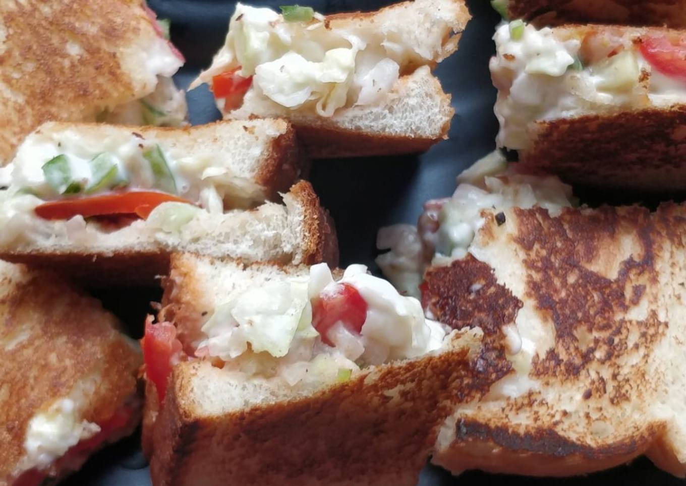 Mayonnaise sandwiches