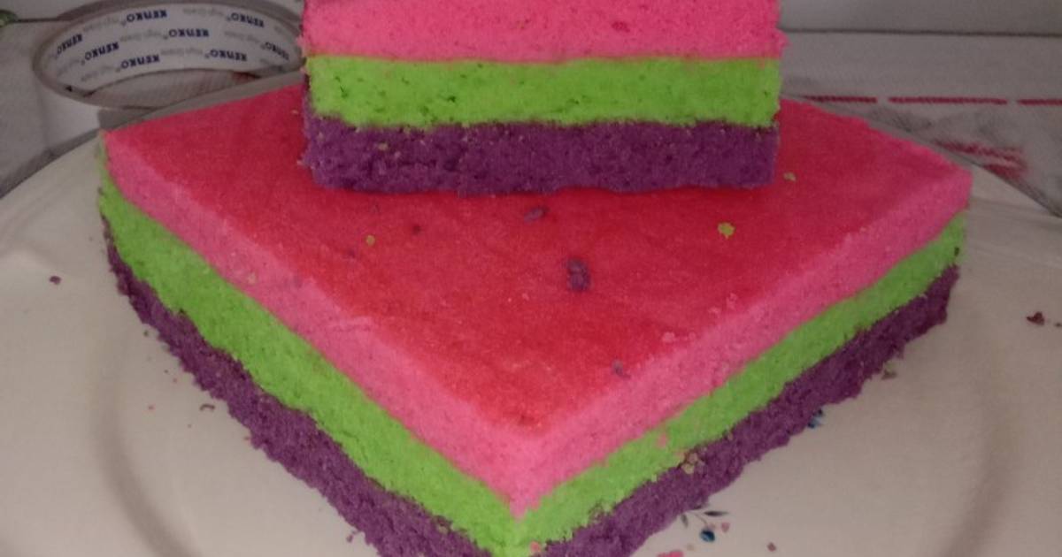 Resep Rainbow Cake Oleh Sebri Cookpad