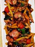 Smoked Turkey Necks in teriyaki-StirFry