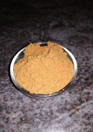 A picture of Homemade Chat Masala.