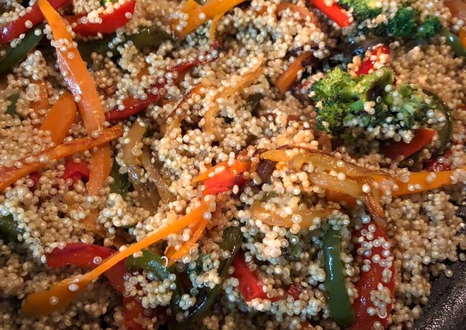 Salteado de Quinoa con verdura en Quick Quinoa&Rice Receta de Entre Fogones  Caseros- Cookpad