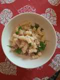 Fusilli con speck e rucola