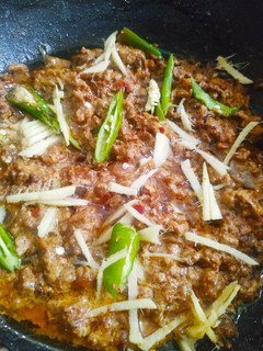 A picture of Smokey dum qeema.