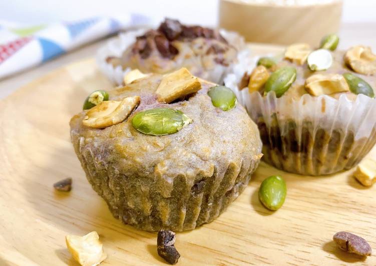 มินิมัฟฟินมันม่วงคลีน 83kcal ด้วยหม้อทอดไร้น้ำมัน ขนมคลีน ของว่างคลีน