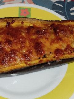 Una foto de Berenjenas rellenas de carne