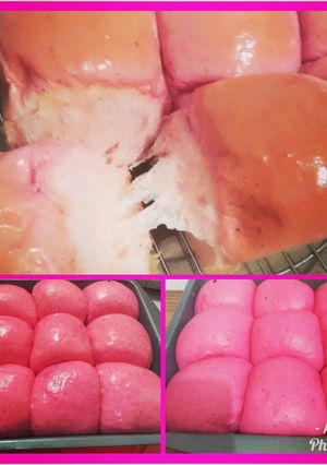 Foto resep Roti Sobek Buah Naga Merah
