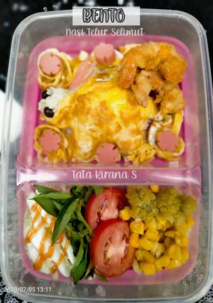 Foto resep Bento - Nasi Telur Selimut