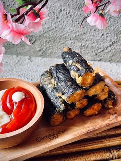 Foto resep Udang Balut Nori Goreng / Seaweed Shrimp Roll