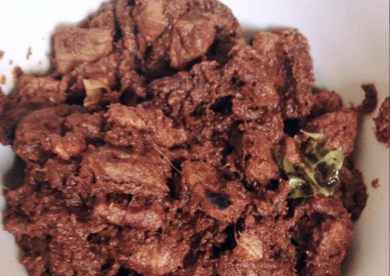 Rendang daging sapi Aceh (masak di rice cooker)