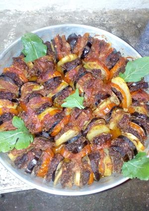 صورة لوصفة كباب باذنجان